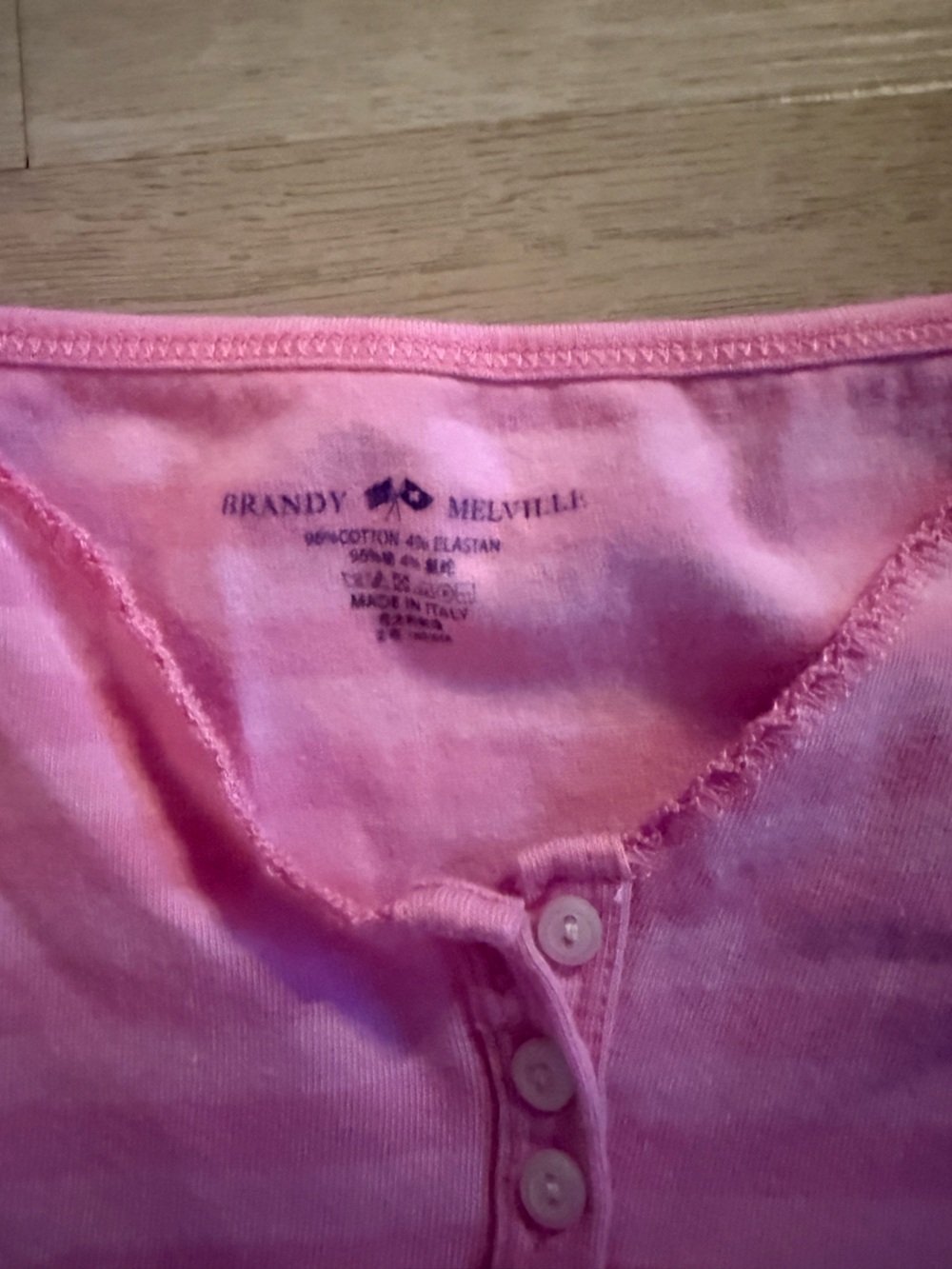 BRANDY MELVILLE pink stripped tank top - Picture 2 of 3